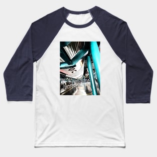 Rocket on Support Beam Baseball T-Shirt